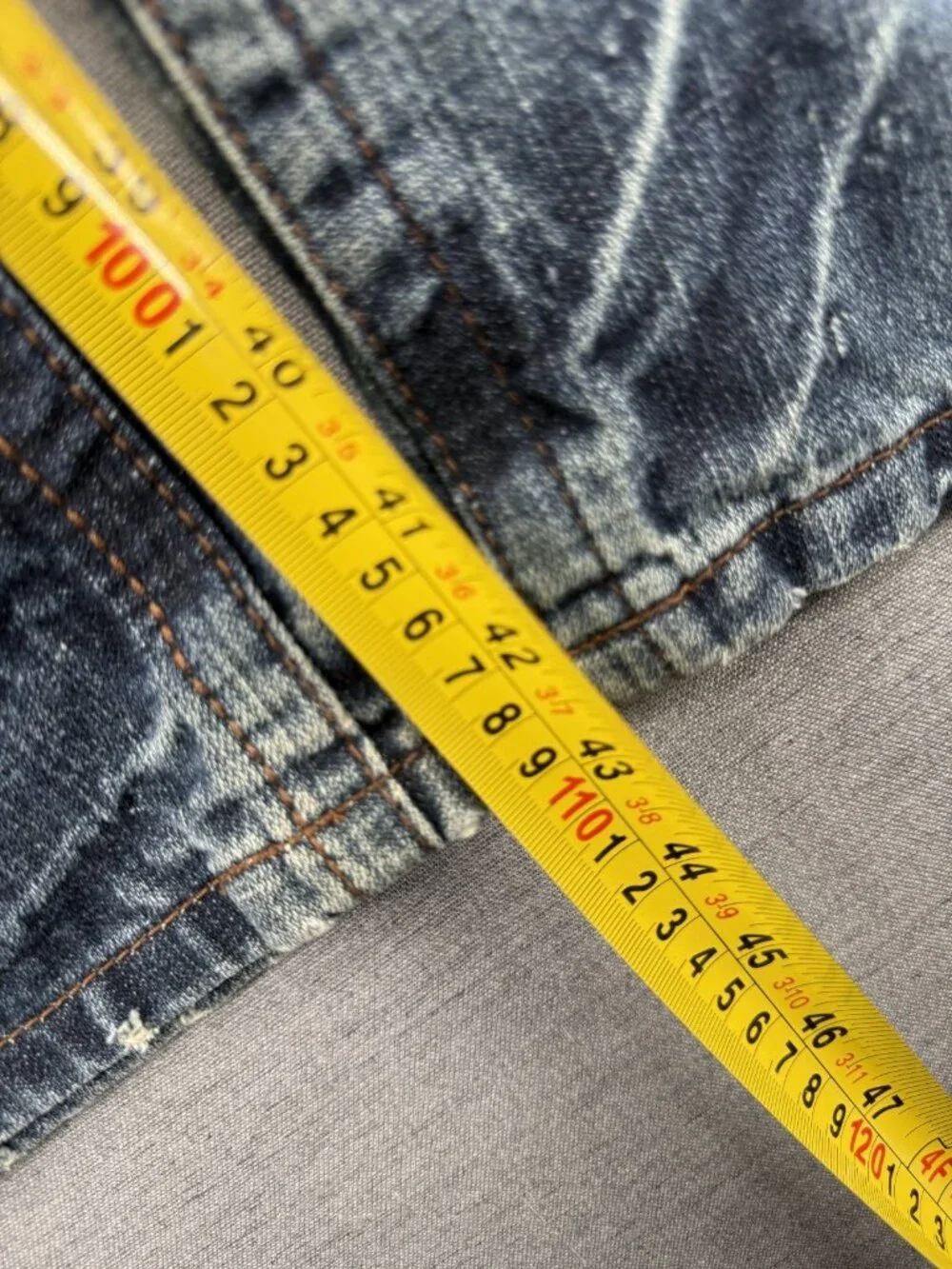 Vtg True Religion Billy Super Big T Baggy Denim Jeans Mens 38x30